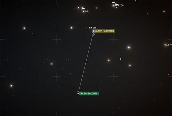 The Delta Pavonis system