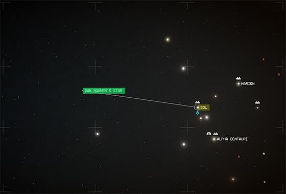 The Van Maanen's Star system